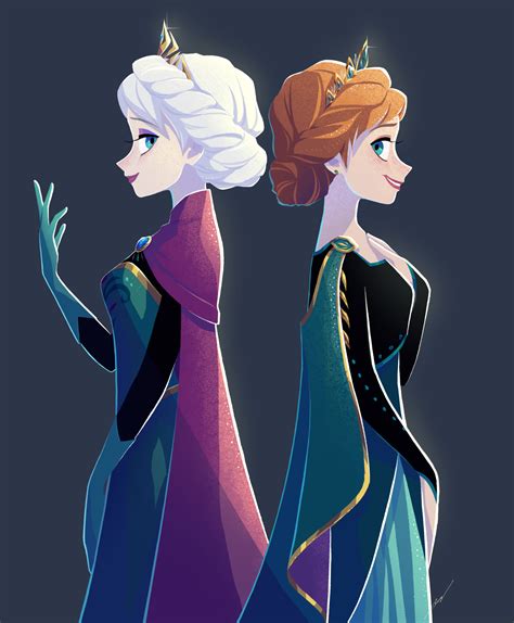 elsa frozen fanart|anna frozen 2 fan art.